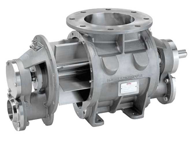 DMN Westinghouse Doorblaassluis type BL/BXL Dairy blow through rotary valves